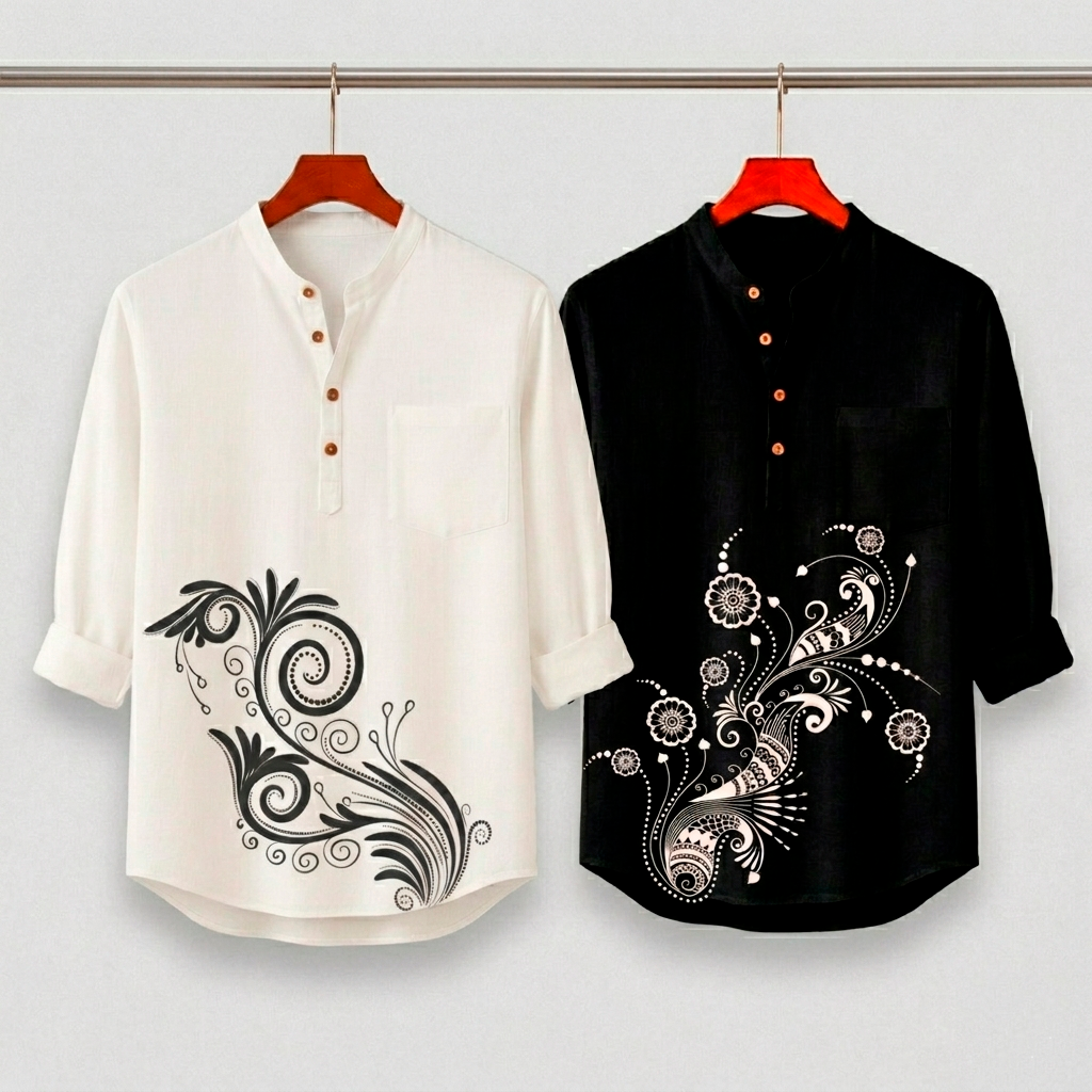 Luxury Full Sleeve 100% Cotton Print Katua
